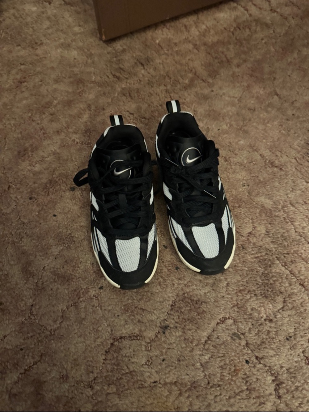 Nike Black and White Running Shoes